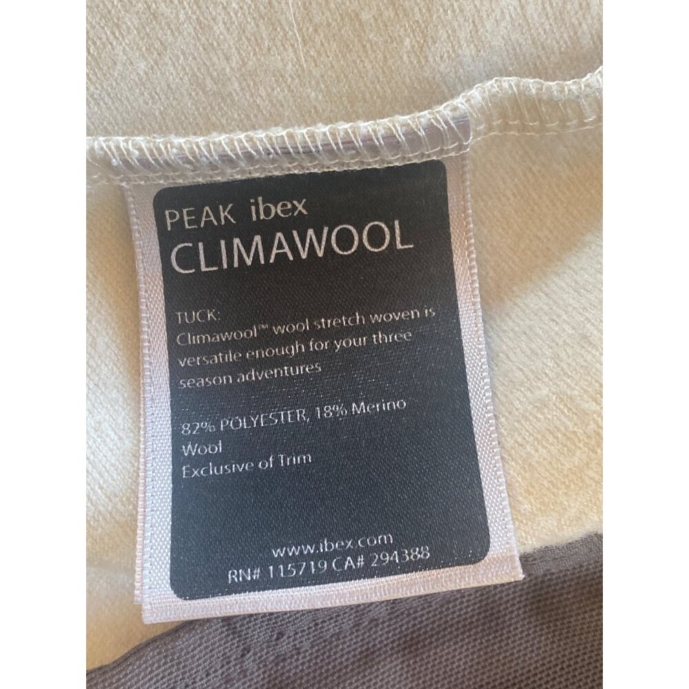Ibex Softshell Vest Climawool Womens M Merino Wool Blend Ivory Stretch Outdoor - Picture 8 of 13